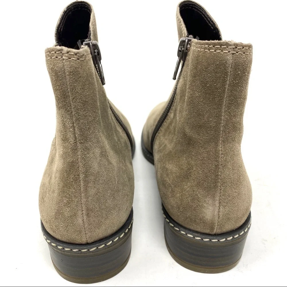 Gabor beige suede women’s Chelsea ankle boots